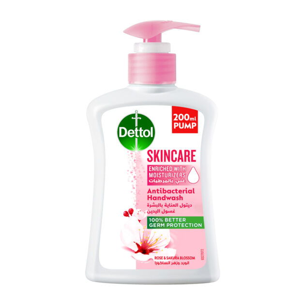 Dettol Skincare Anti-Bacterial Liquid Hand Wash 200ml - Rose And Blossom 200ml