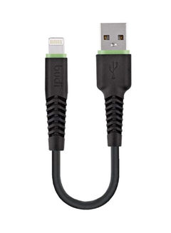 budi USB Lightning Cable Connector 0.2meter Black/Silver/Green