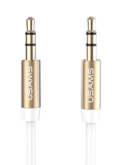 Usams USAMS YP-01 Aux Cable Male To Male Audio Wire Cord White