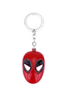 BP Classic Deadpool Printed Keychain Red/Black/Silver
