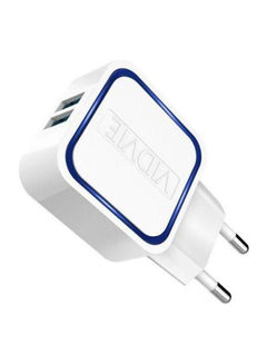 Vidvie PLE202 Dual USB Home Fast Charger With Lightning Data Cable White