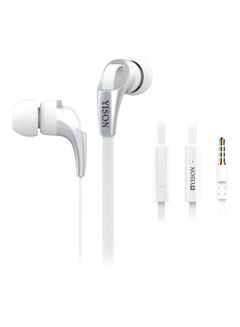 Generic In-Ear Earphones With Mic White