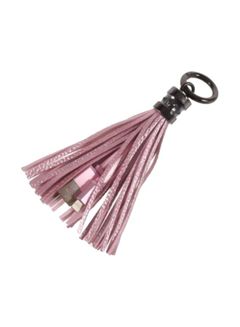 Generic Tassels Lightning USB Cable 1meter Pink/Silver