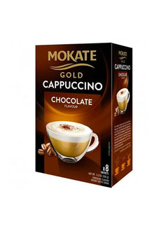 MOKATE Mokate Gold Cappuccino With Chocolate Flavour 100g Pack of 8