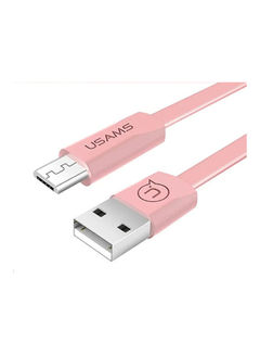 Usams USB data cable Type-c US-SJ199 1.2meter Pink