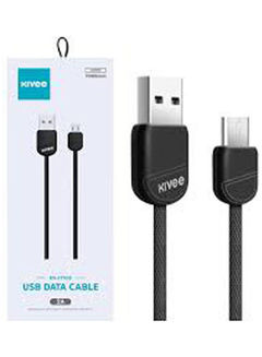 Kivee USB data cable CBO-000607F 2A 1000M 2meter Black