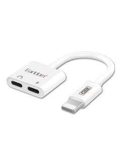 Earldom Charging Lightning Adapter For Apple iPhone 7 and Above 8cm White