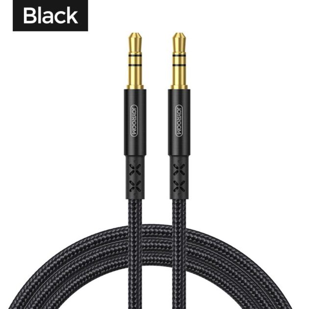 Joyroom Male Audio Cable Black/Gold