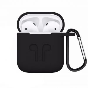 Generic Silicone Protective Case Cover For Apple AirPods Black